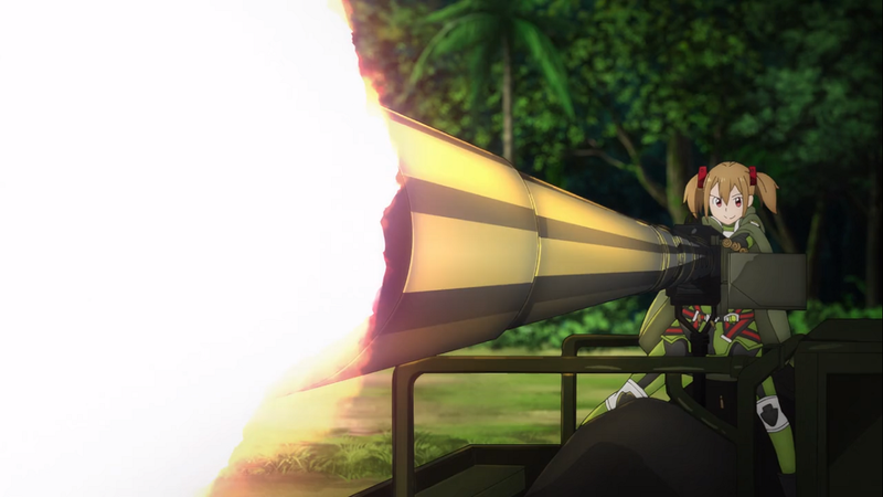 Illustration for article titled Sword Art Online Alternative Gun Gale Online Nails the Fundamental Silliness of Shooters